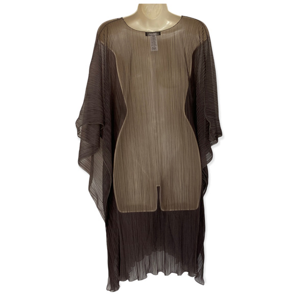 SHAN Sheer Brown Swim Coverup - Picture 4 of 10